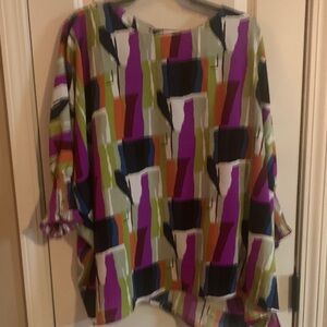 Entro Colorful Abstract Women's Blouse